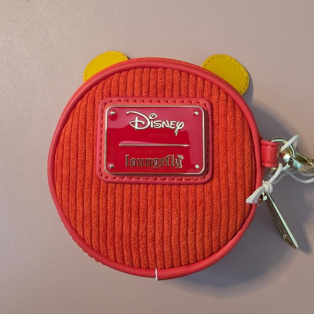 Loungefly Disney Winnie the Pooh Figural Pooh Bear Corduroy Coin Purse NWT - Picture 6 of 8
